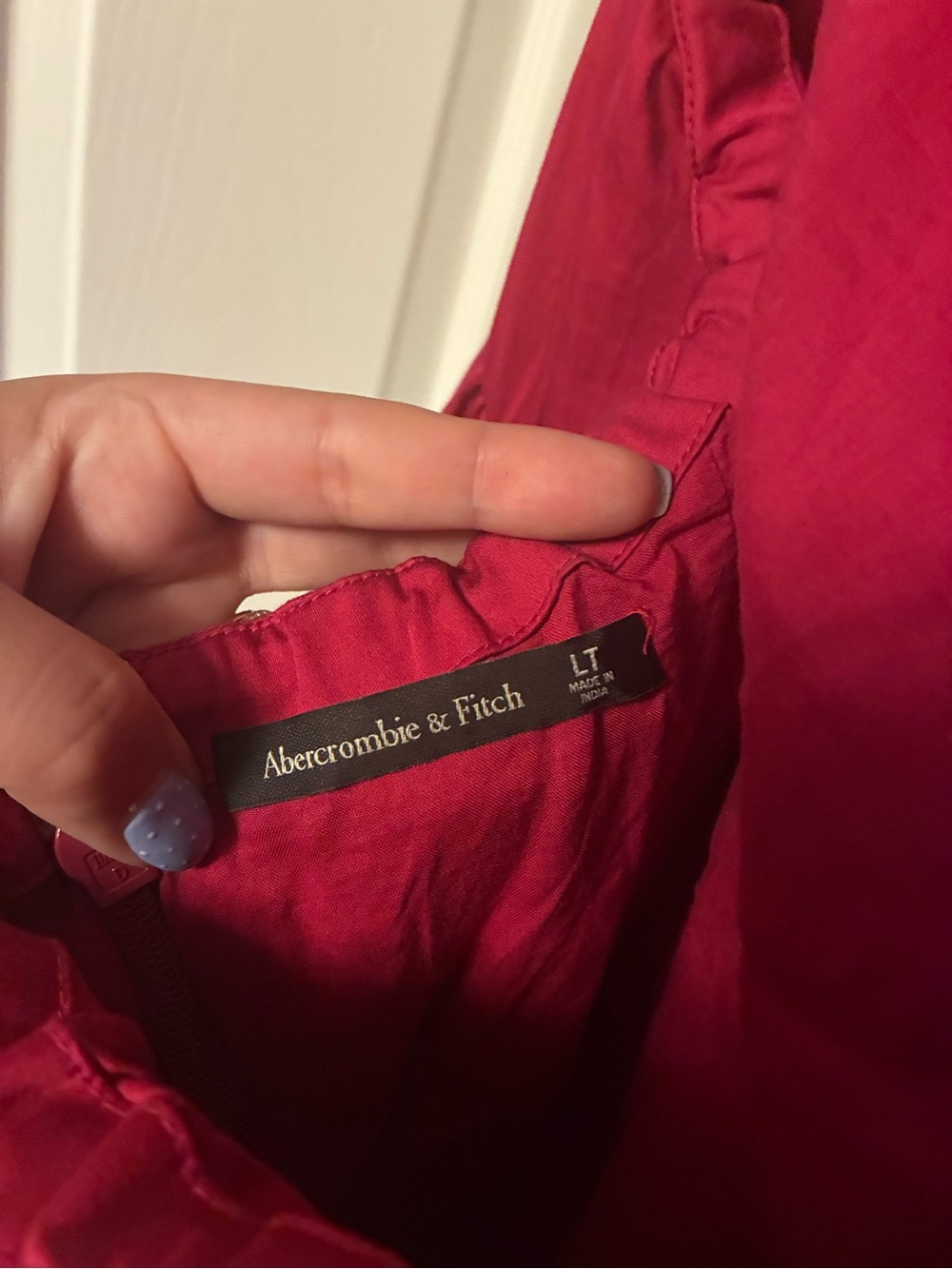 Abercrombie & Fitch Fuchsia-Red Maxi Slip Dress - Picture 6 of 8